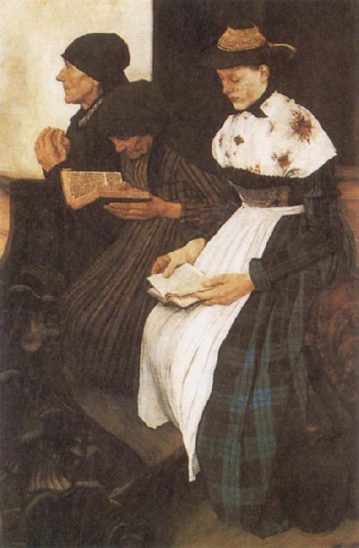 Wilhelm Leibl The Women in Church